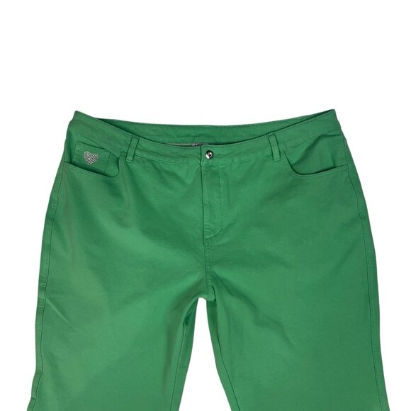 Quacker Factory Dream Jeannes Soft Knit Jeans Size 22W Seafoam Green A210151 - Picture 6 of 11